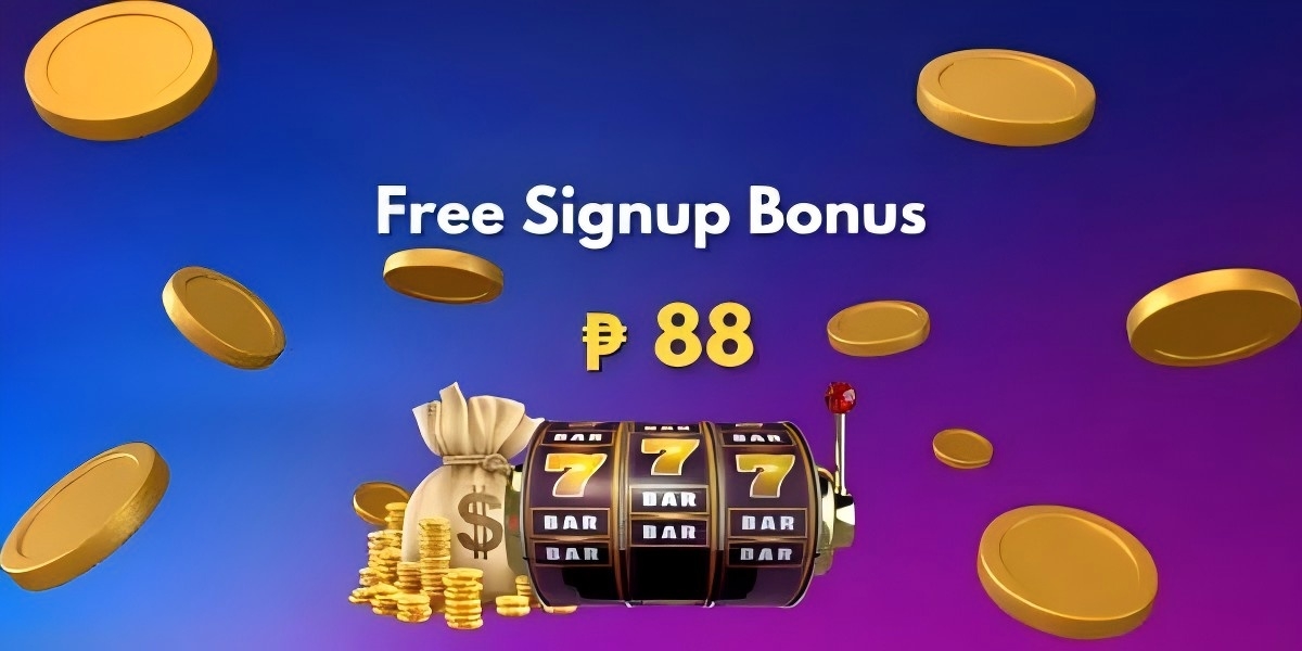 Promotional banner with golden coins and slot reels advertising a welcome boost